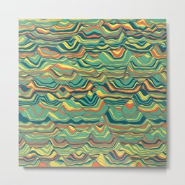 Psychedelic colourful pattern Metal Print