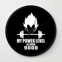 my power level is over 9000 Wall Clock
