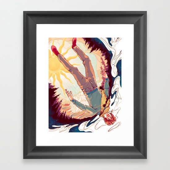 Quantum Uncertainty Framed Art Print