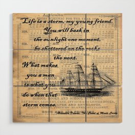 Count of Monte Cristo quote Wood Wall Art