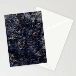 Impressionism blue beige ground Stationery Card