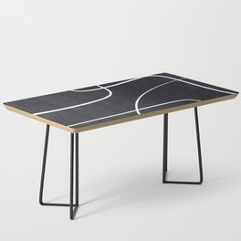 Black and White Abstract Minimalism Sketch Coffee Table