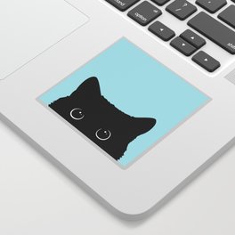 Black cat I Sticker