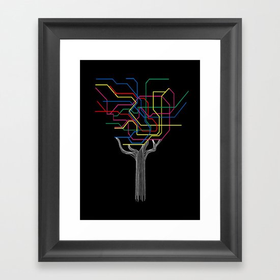 Modern Tree Framed Art Print