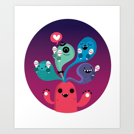 We love Fiesta Art Print