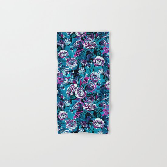 RPE FLORAL VIII BLUE Hand & Bath Towel