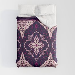 Mystical Blooms: Lavender Delights in Traditional Moroccan Artistry Comforter