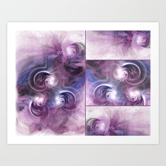 Pearls Collage 2 Art Print
