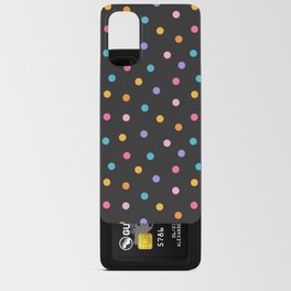 Birthday Confetti on Black Android Card Case