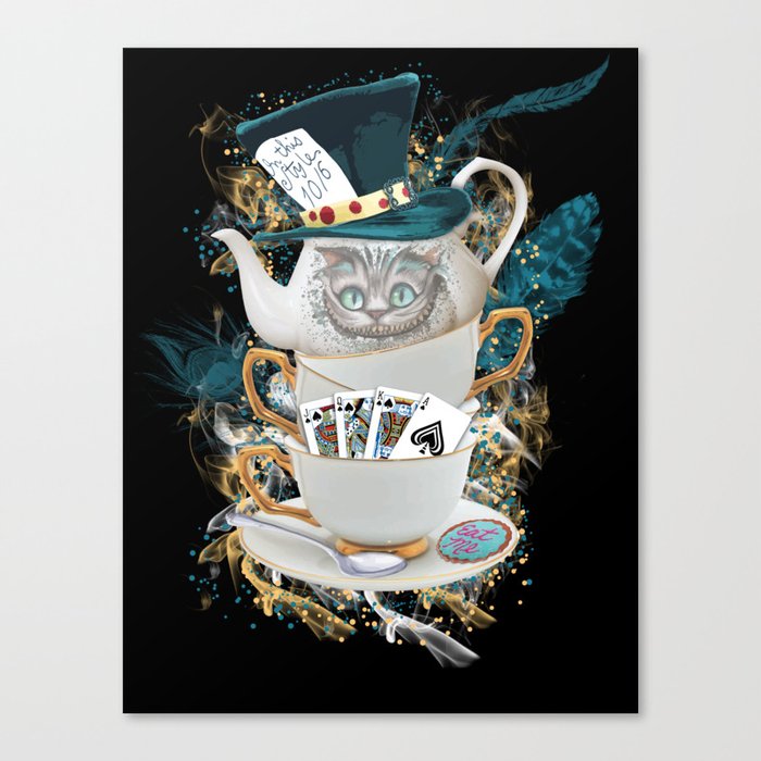 Alice in Wonderland Cheshire Cat Canvas Print