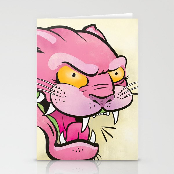 Pink Panther Tattoo Flash Stationery Cards