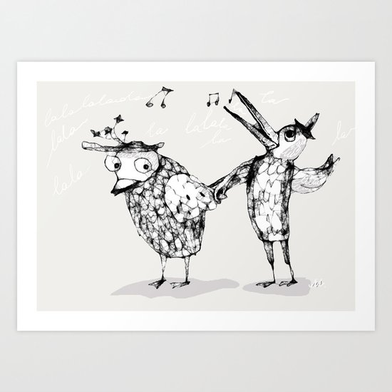 two birds Art Print