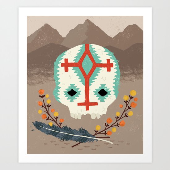Desert Skull Art Print