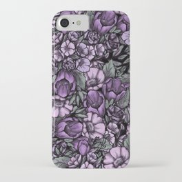 Purple haze fall floral iPhone Case