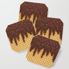Melting Chocolate Lover Ice Cream Sweet Tooth Candy Coaster