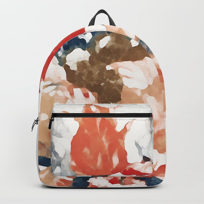 Watercolor Fall Flowers Backpack