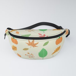 Happy Thanksgiving pumpkin and berries pattern  Fanny Pack