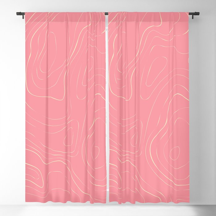 Summit Queen Topo Map Blackout Curtain