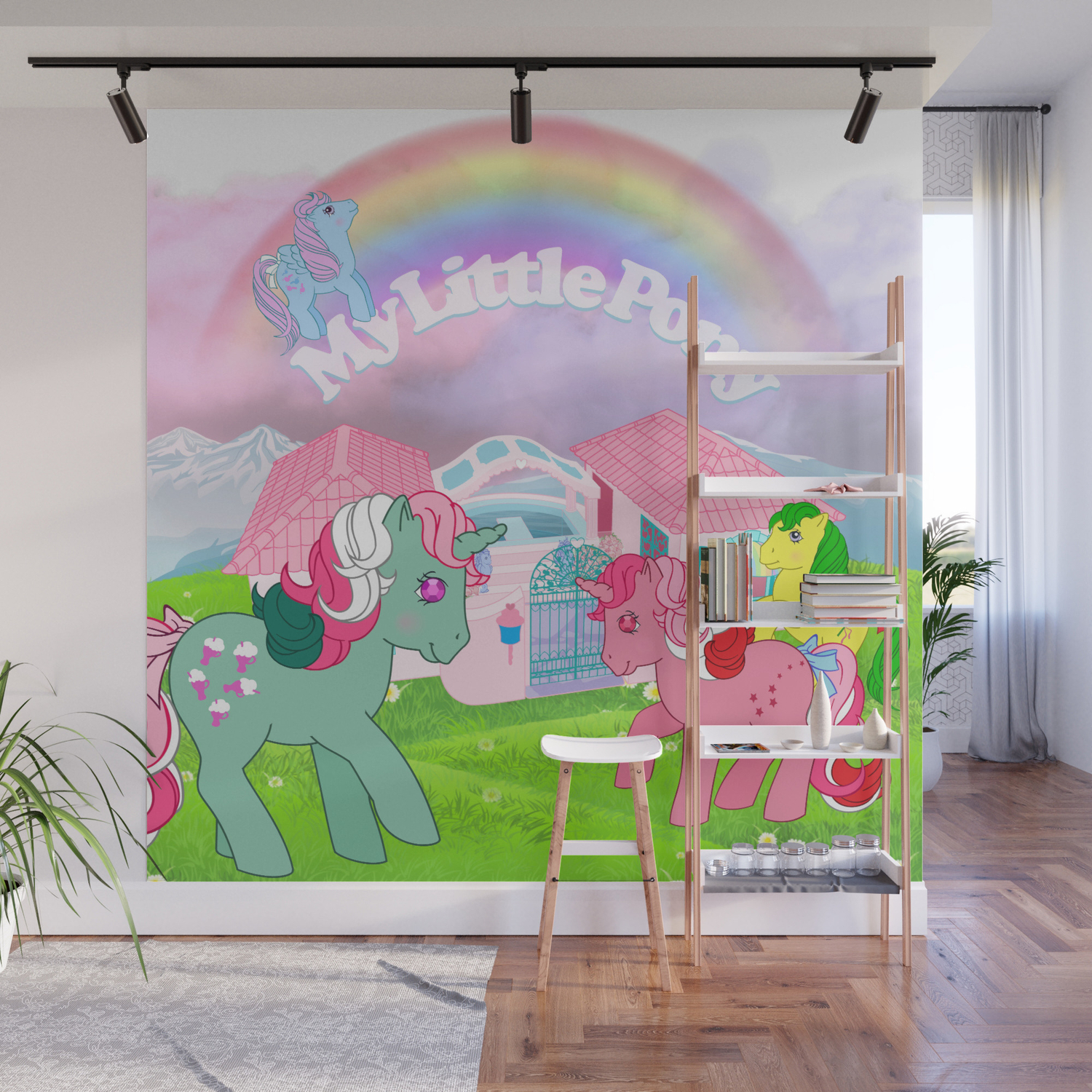 G1 My Little Pony Wall Mural By Gertee Society6