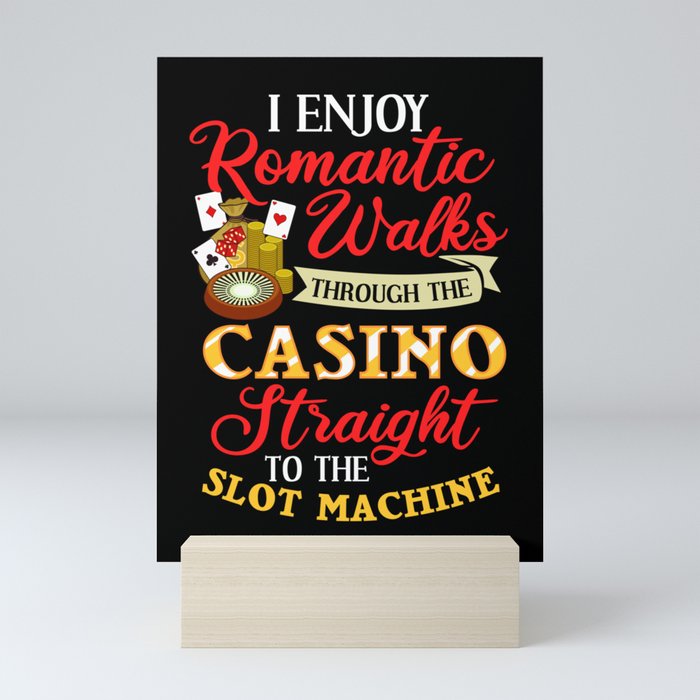 Casino Slot Machine Game Chips Card Player Mini Art Print