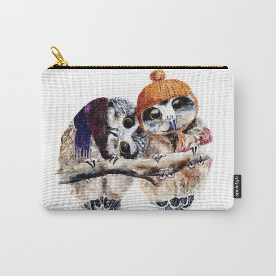 Winter Owls Carry-All Pouch