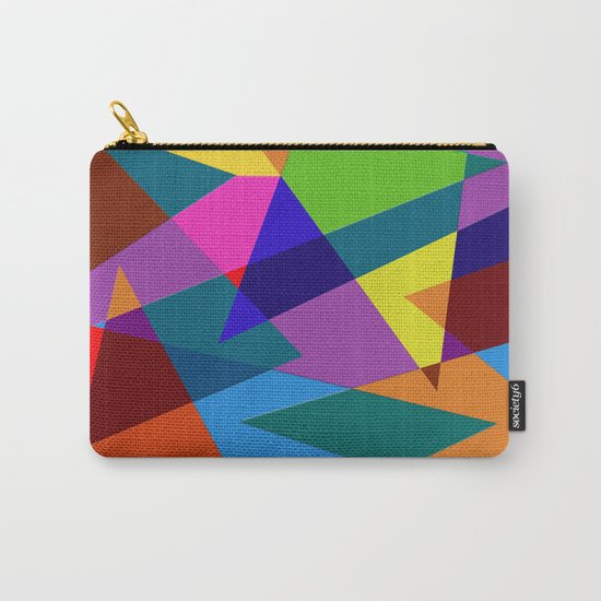 Abstract #342 Shapes & Colors Carry-All Pouch
