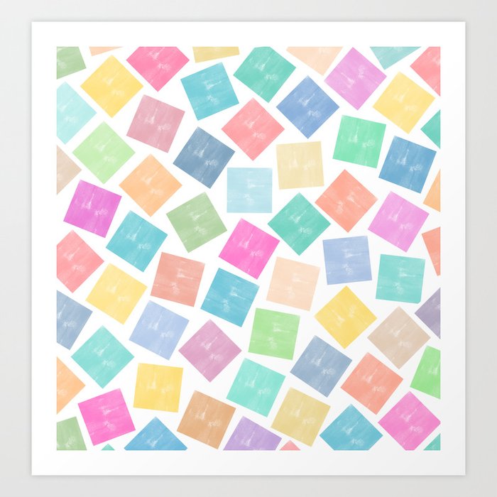 Colorful Geometric Patterns II Art Print