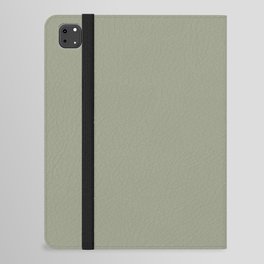 Moss Green Solid Color Hue Shade - Patternless iPad Folio Case