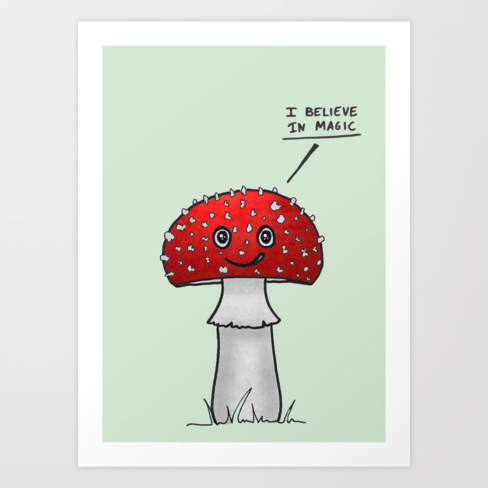 Magic Mushroom Art Print