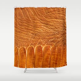 Ostrich leather texture Shower Curtain