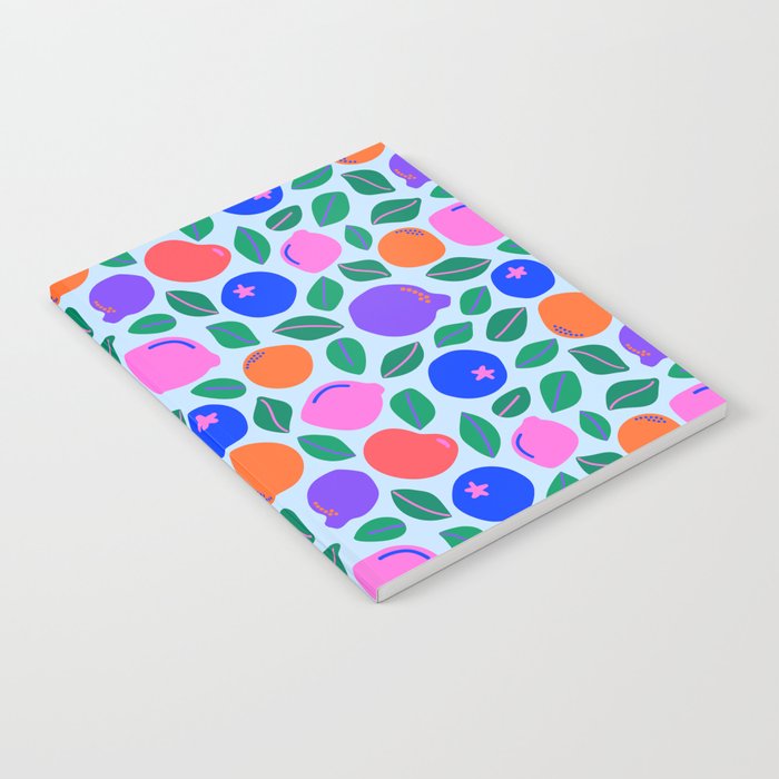 Fruity All Over with Leaves Notebook