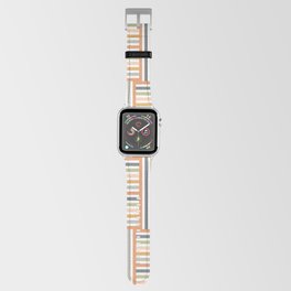 Delicate pastel stripes and squares Apple Watch Band