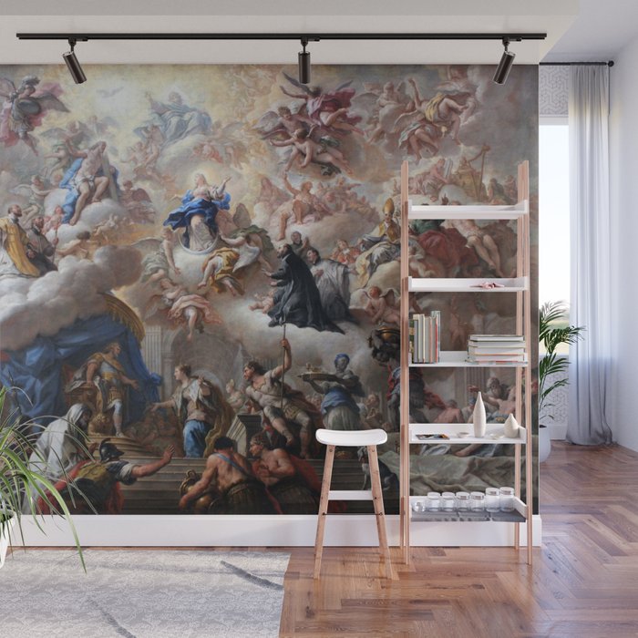 The triumph of the Immaculate Paolo de Matteis 1715 Wall Mural