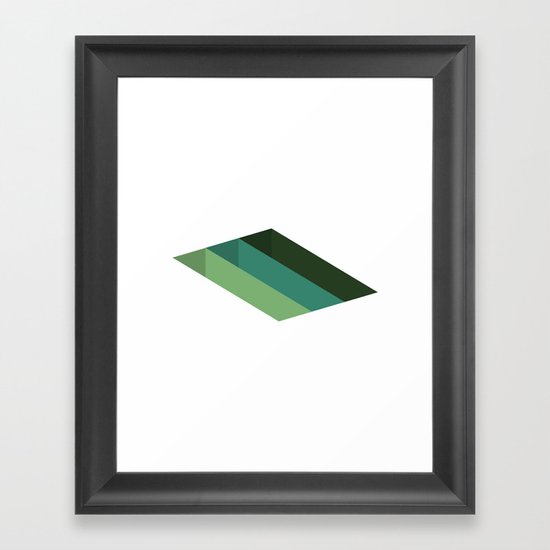 #125 Shafts – Geometry Daily Framed Art Print