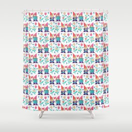Gnome Love Pattern Shower Curtain