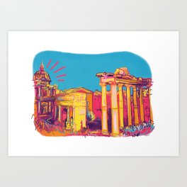 Afternoon in Rome Art Print