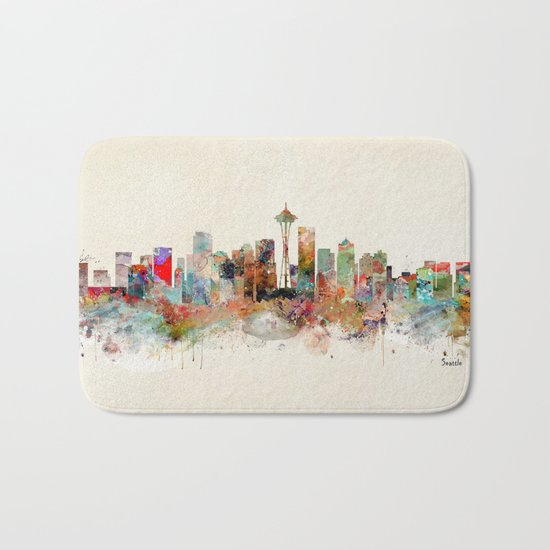 seattle washington Bath Mat