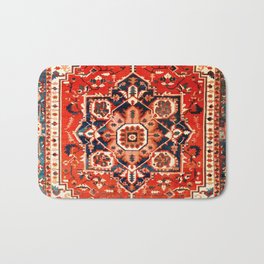 Heriz Serapi Azerbaijan Antique Persian Rug Print Bath Mat