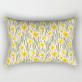 Daffodil Pattern Rectangular Pillow