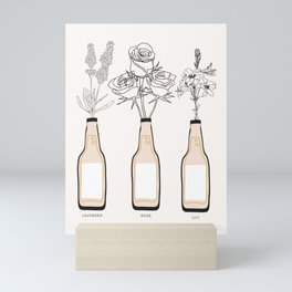 Floral Vases  Mini Art Print