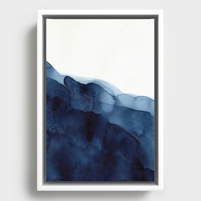 Indigo Framed Canvas