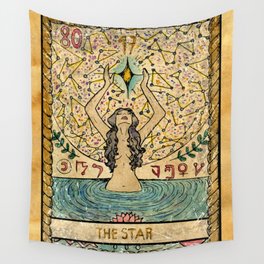 The Star Vintage Tarot Wall Tapestry