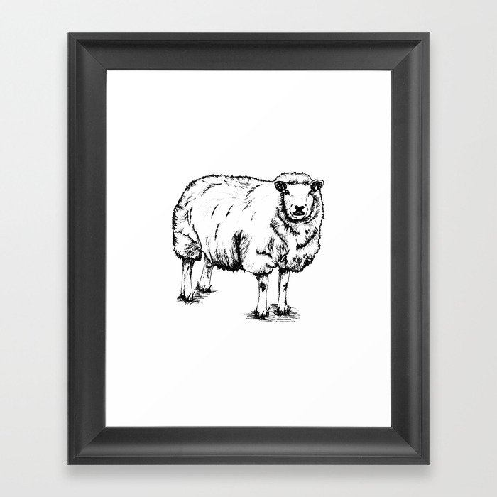 Sheep Sheep. Framed Art Print