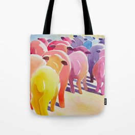 Wagging their tails... Tote Bag
