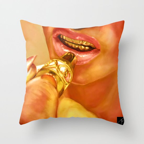 Rain Throw Pillow