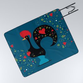 Portuguese Good Luck Rooster of Barcelos Picnic Blanket