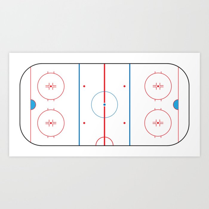 Hockey Rink Art Print