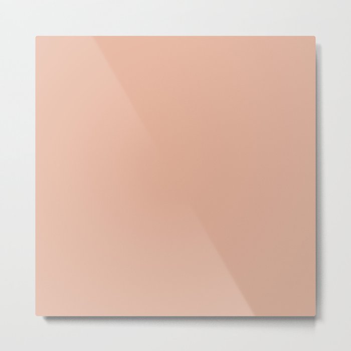ALMOST APRICOT pastel solid color  Metal Print