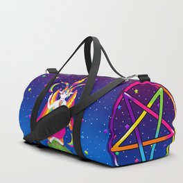 1997 Neon Rainbow Baphomet Duffle Bag