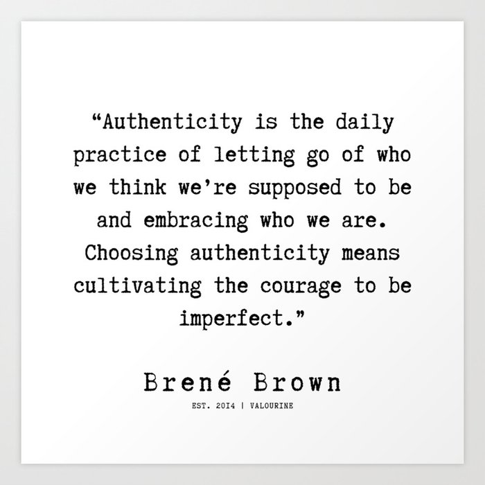 14 190911 Brene Brown Quote Art Print By Quotesandsayings Society6